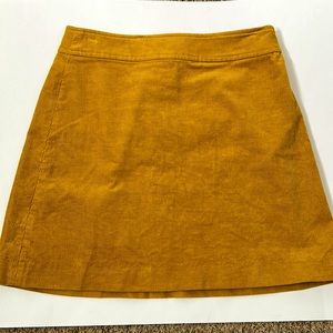 J.Crew Mercantile Mini Skirt Corduroy Mustard Yellow Size 4